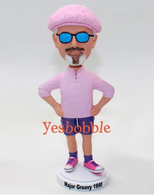Casual Man in Soft Cap Custom Bobblehead