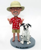 Custom Bobblehead In Hawaii Shirt