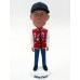 Custom Bobblehead With Red Varsity Jacket
