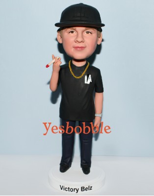 Custom Bobblehead with a Cigar in Hand