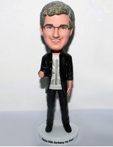 Man Holding a US Passport Custom Bobblehead