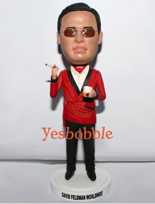 Man In Red Smoking Jacket Bobblehead