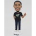 Man in Jeans Holding Index Finger Up Custom Bobblehead