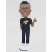Man in Jeans Holding Index Finger Up Custom Bobblehead