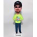 Bobblehead in Sweatshirt and Jeans Had a Can of Bud Light