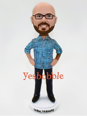 Man with Hand on Hips Custom Bobblehead