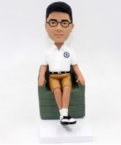 Relax Man Sit On Chair BobbleHead