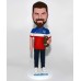 Soccer Fan Holding a Bottle of Beer Bobblehead
