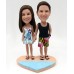 Casual Couple On the Beach Bobblehead