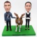 Couple Rubbing A Calf Custom Bobblehead Couple Rubbing A Calf Custom Bobblehead