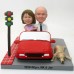 Custom Bobblehead Couple In Car At Stoplight