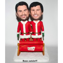 Custom Santa Outfit Bobblehead, Chistmas Holiday Gift