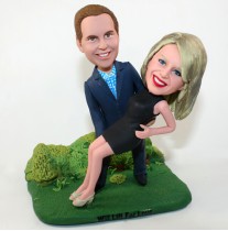 Custom Sweet Couple Bobblehead, Life for Love