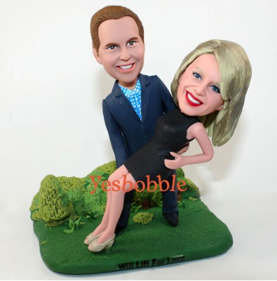 Custom Sweet Couple Bobblehead, Life for Love