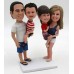 Parents Holding Kid Bobblehead, Family Custom Bobbleheads
