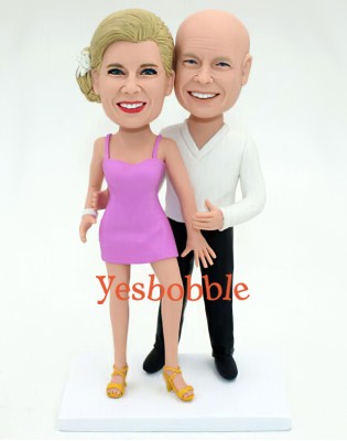 Dancing Couple Personalized Bobblehead Dancing Couple Personalized Bobblehead