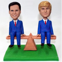 Men In Suit On Seesaw Bobblehead