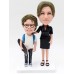 Mom And Son With Skateboard Bobblehead