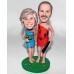 Stone Age Couple Custom Bobblehead