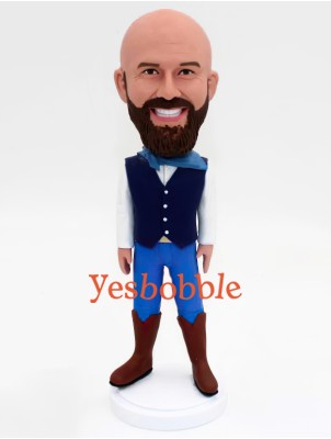 Cowboy Custom Bobble Head Doll