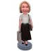 Lady with Shoping Bag Custom Bobblehead