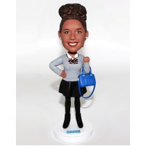 Preppy Girl Custom Bobblehead Preppy Girl Custom Bobblehead