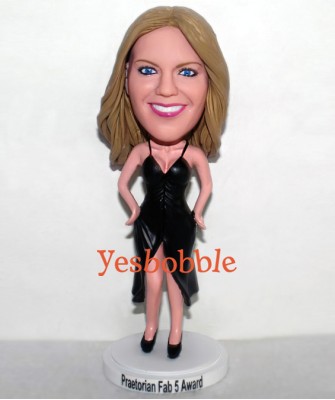 Sexy Lady in Slip Dress Custom Bobblehead
