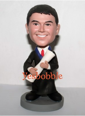 Graduation Guy Holding a Diploma Bobblehead Graduation Guy Holding a Diploma Bobblehead