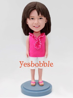 Customized Little Girl Bobblehead