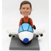Happy Flying Pilot Custom Bobblehead