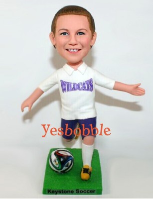 Little Girl Soccer Player Custom Bobblehead