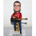Acoustic Guitar Player Holding Pizza Bobblehead
