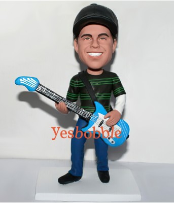 Customized Guitar Player Bobblehead Doll