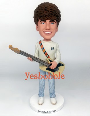 Guitar Player Custom Bobblehead Doll