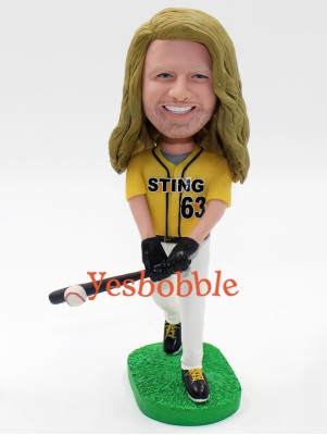 Baseball Swing Custom Bobblehead