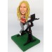 Custom Bobblehead Riding the Exercise Bike Holding a Book