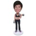 Custom Dumbbell Fitness Bobblehead