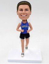 Custom Female Runner Bobblehead