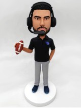 Custom Football Coach  Bobblehead