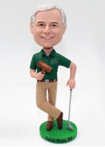 Custom Golfer Bobblehead With Hammer Custom Golfer Bobblehead With Hammer