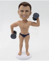 Dumbbell Bodybuilder Custom Bobblehead