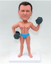 Dumbbell Exercising Custom Bobblehead