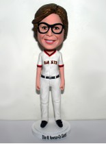 Female Baseball Fan Custom Bobblehead