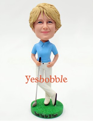 Female Golfing Custom Bobblehead Female Golfing Custom Bobblehead