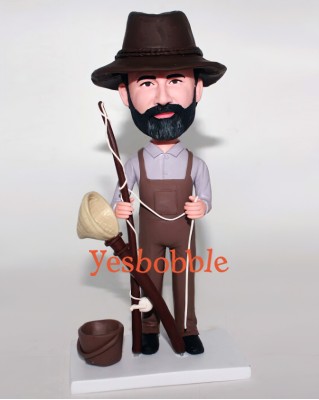 Fishing Fan Custom Bobblehead Fishing Fan Custom Bobblehead