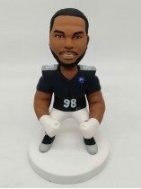 Football Defensive Player Custom Bobblehead