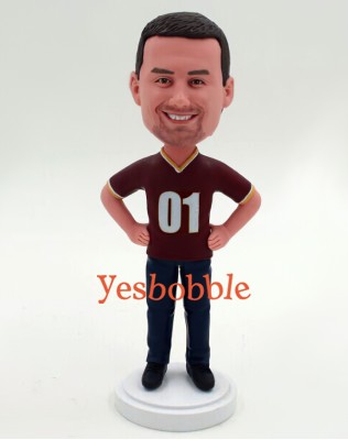 Football Fan of Washington Redskin Bobblehead