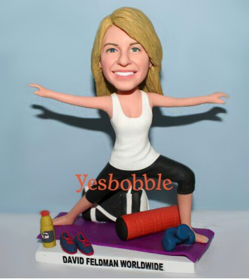Girl Exercising Custom Bobblehead Girl Exercising Custom Bobblehead
