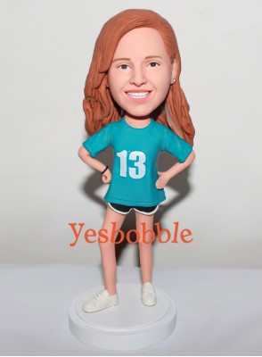 Girl Runner Custom Bobblehead