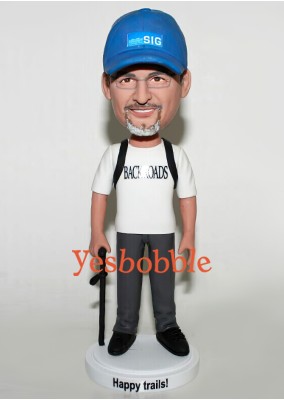 Hiker Custom Bobblehead 